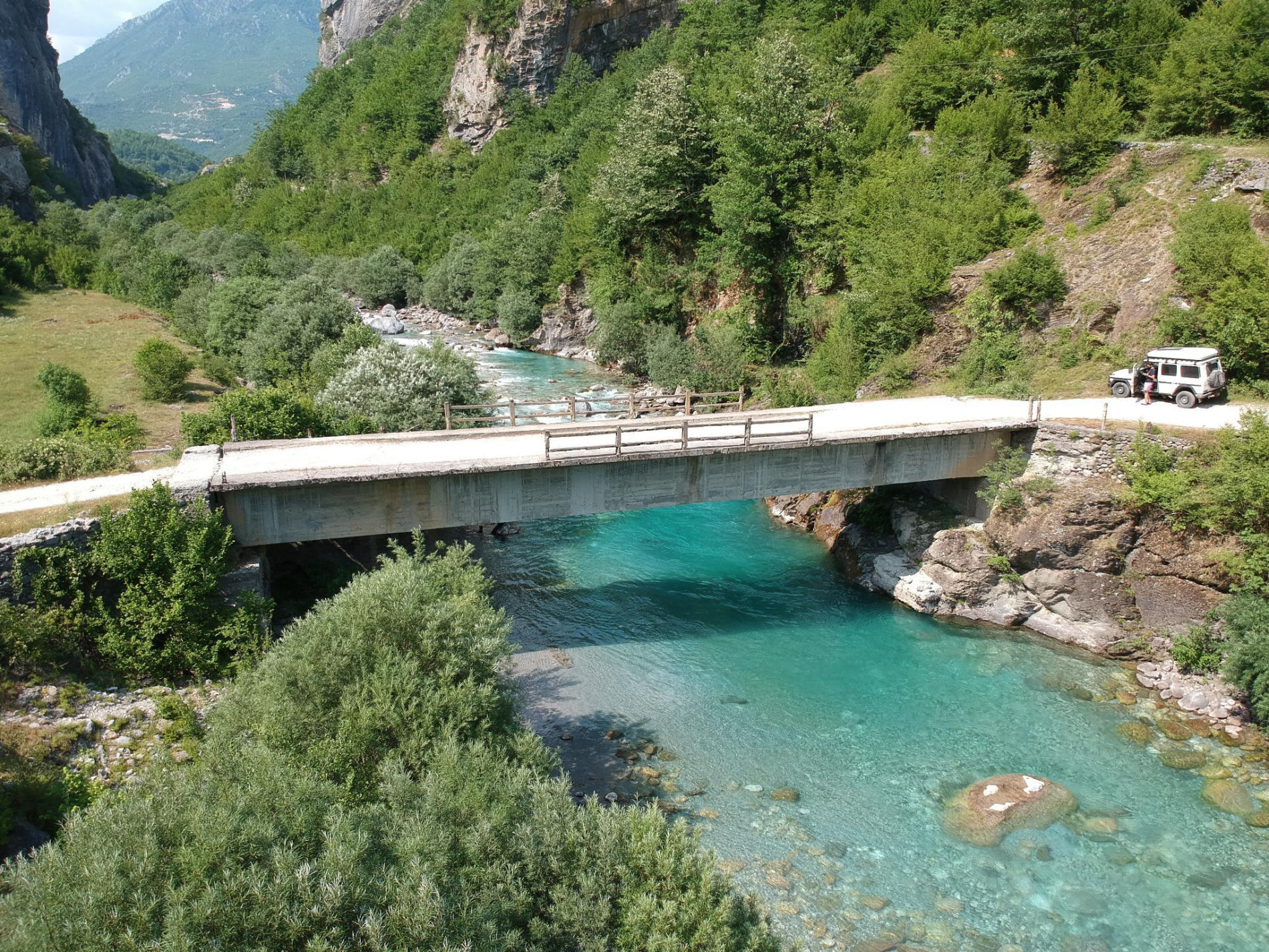 Theth river crossing