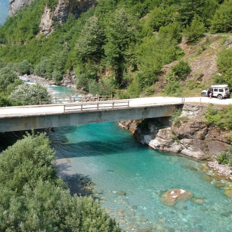 Theth river crossing